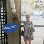 www.redneckrhapsody.com Trina at the Western Wall exit with a giant mezuzah. .