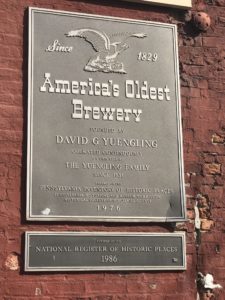 www.redneckrhapsody.com Plaque on building America's Oldest Brewery - Yuengling Since 1829