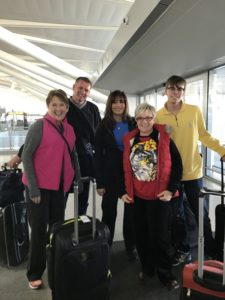 www.redneckrhapsody.com JFK - NYC, NY - Some of our family and friends waiting to board the plane to Israel.