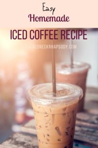 Iced coffee recipe ready to drink.