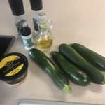 www.redneckrhapsody.comAll the ingredients for grilled zucchini with Parmesan cheese