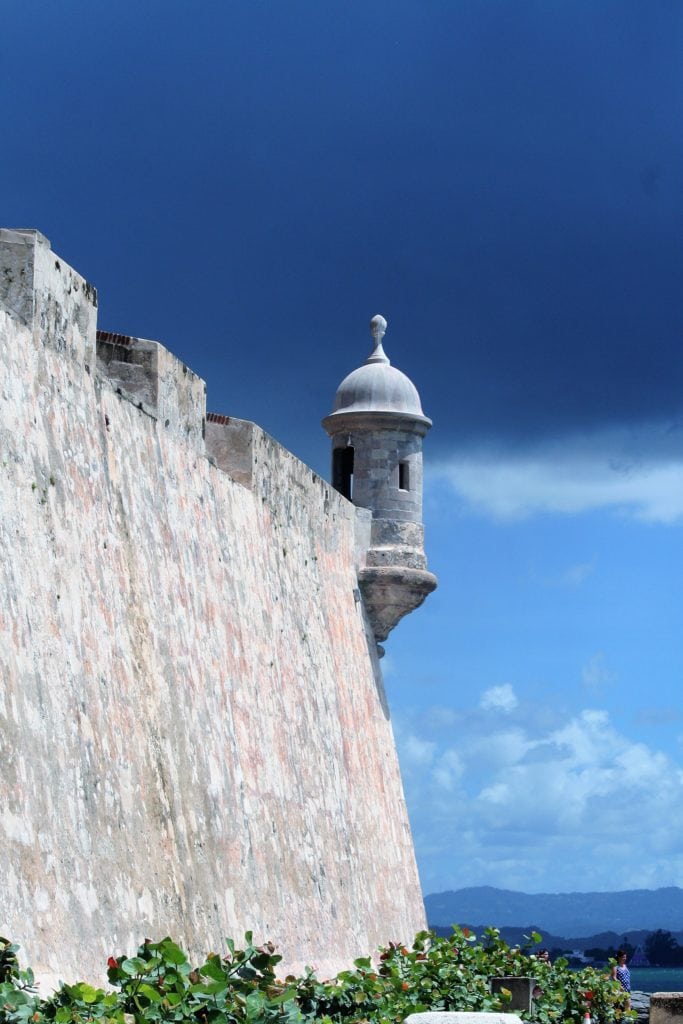 A Garita of El Morro. The Garitas are where the soldiers stood watch to protect their land.