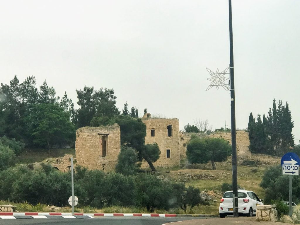 Travel to Israel solo - ancient stone buildings on the way to Bethlehem 