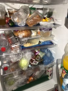 Niri's fridge crammed FULL.