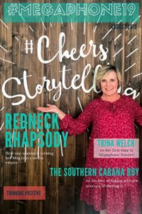 Pin- #Cheerstostorytelling magazine looking cover