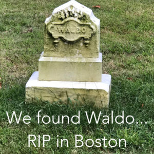Enjoying Boston Basics at Forest Hills Cemetery - We found Waldo