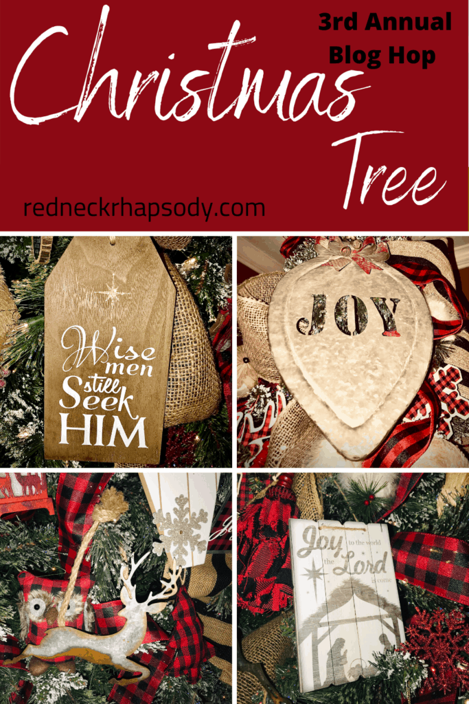 Pin Image - Close up of Christmas Tree ornaments