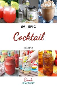 59+ Epic quarantine cocktails - collage of 6