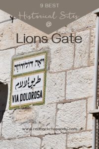 The Via Dolorosa is the road which Christ walked.