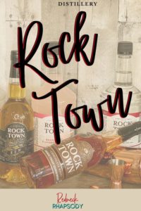 Rock Town liquor on tray to serve.