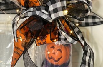 Halloween DIY Easy Idea for Social Safety: Over the Door Hanger