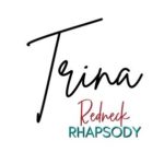 Trinas signature and redneck rhapsody logo.