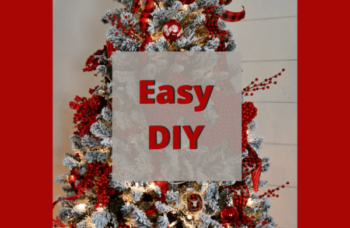 How to Make an Easy Custom Glass Ball Ornament With Ribbon – Buffalo Red and Black Check